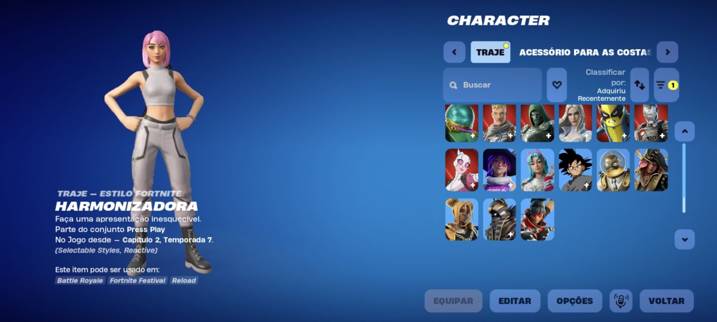 Conta fortnite 147skins