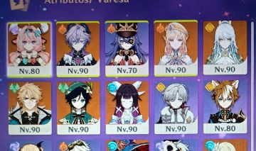 CONTA DE GENSHIN END GAME AR 56 TIME PREMIUM DO VARKA ZIBAI COLUMBINA VARESA