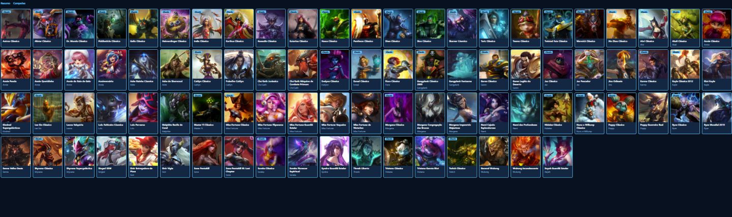 LEAGUE OF LEGENDS 84 SKINS NIVEL 181 UNRANKED