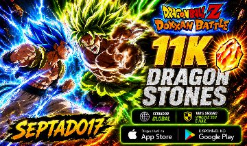 (MEGA PROMOÇÃO) DRAGON BALL DOKKAN BATTLE - 11K DE STONES