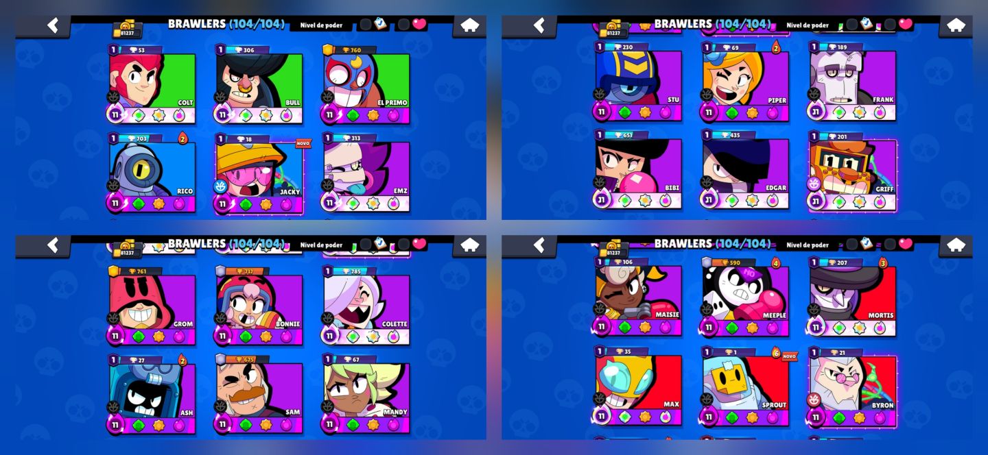 CONTA DE BS 2020! L2, 80K DE TROFÉUS + Clash AR20, 8y, + Clash Of Clans