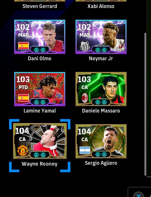 CONTA eFOOTBALL STEAM | RONALDINHO 102 + VAN BASTEN 103 + TOTTI 105 + PEPE 106