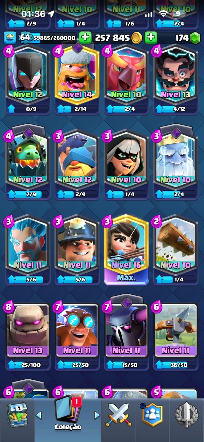 CLASH ROYALE | CONTA TOP / ALTO RANK /CARTAS EVOLUÍDAS / PRONTA PARA JOGAR