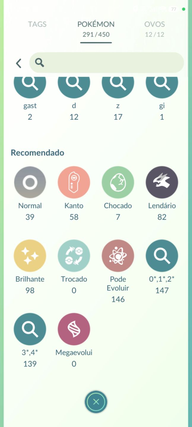Conta Pokémon GO Nível 66+ | 80+ Lendários | 60+ Shinies | 5M+ Poeira Estelar