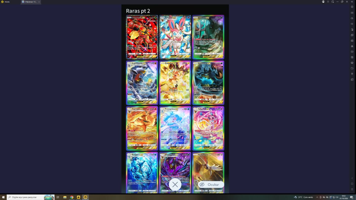 Venda de Conta de Pokémon TCG Pocket