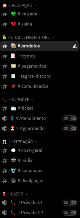 CRIAÇÃO DE SERVIDOR PARA DISCORD PERSONALIZADO [ MENOR PREÇO + ENTREGA RÁPIDA ]