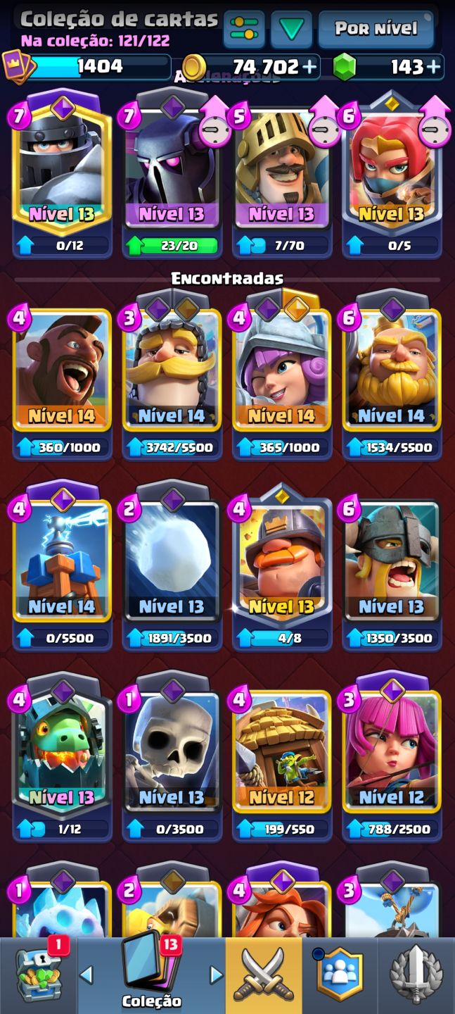 Conta de Clash Royale no preço bem boa