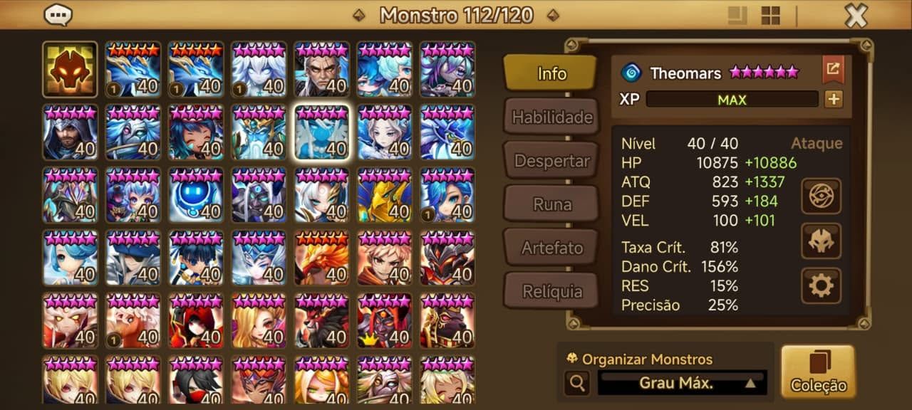 Conta Sumoners WARS 90k de diamantes + de 1Mil pergaminhos para sumons