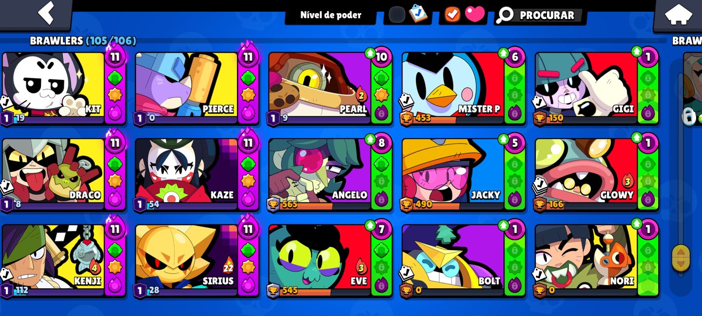 CONTA SUPER RARA DE BRAWL STARS