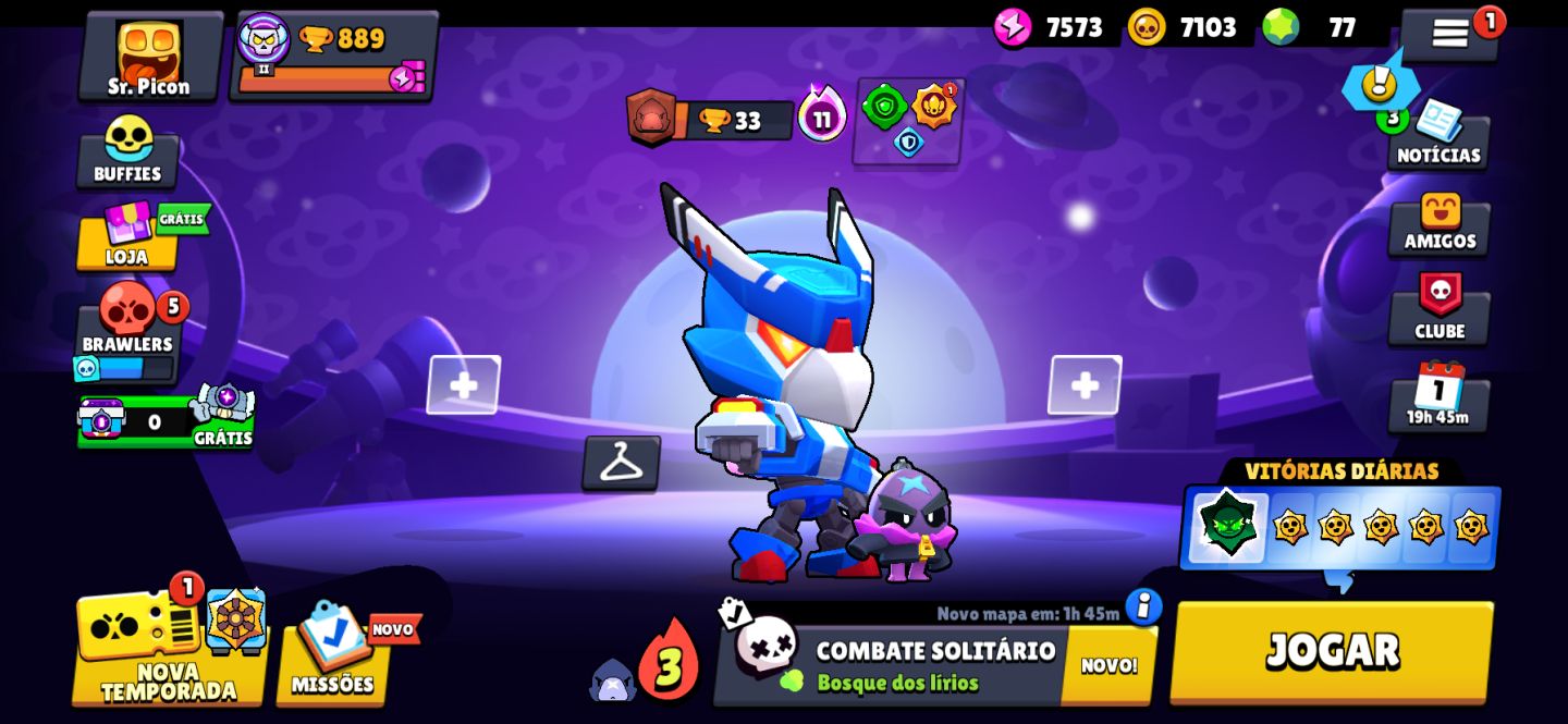 Conta Brawl Stars Antiga com Skins raras, mortis hockey
