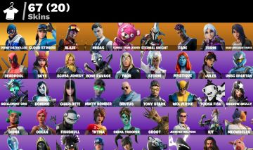Conta de Fortnite com 67 Skins / Midas / Point Patroller / Deadpool / Kor