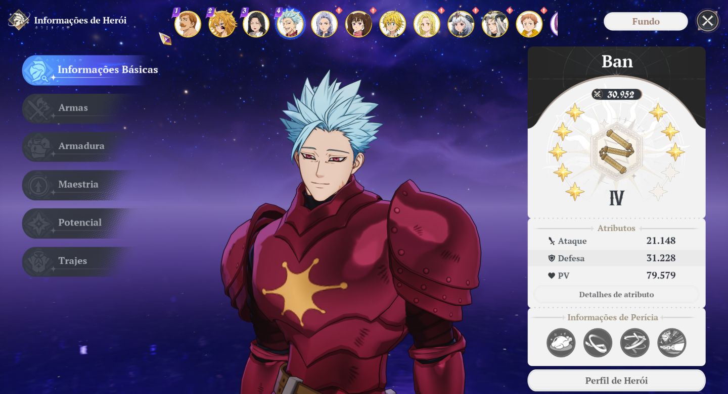 CONTA The seven deadly sins origin muito boa com bastante fragmentos estrelares