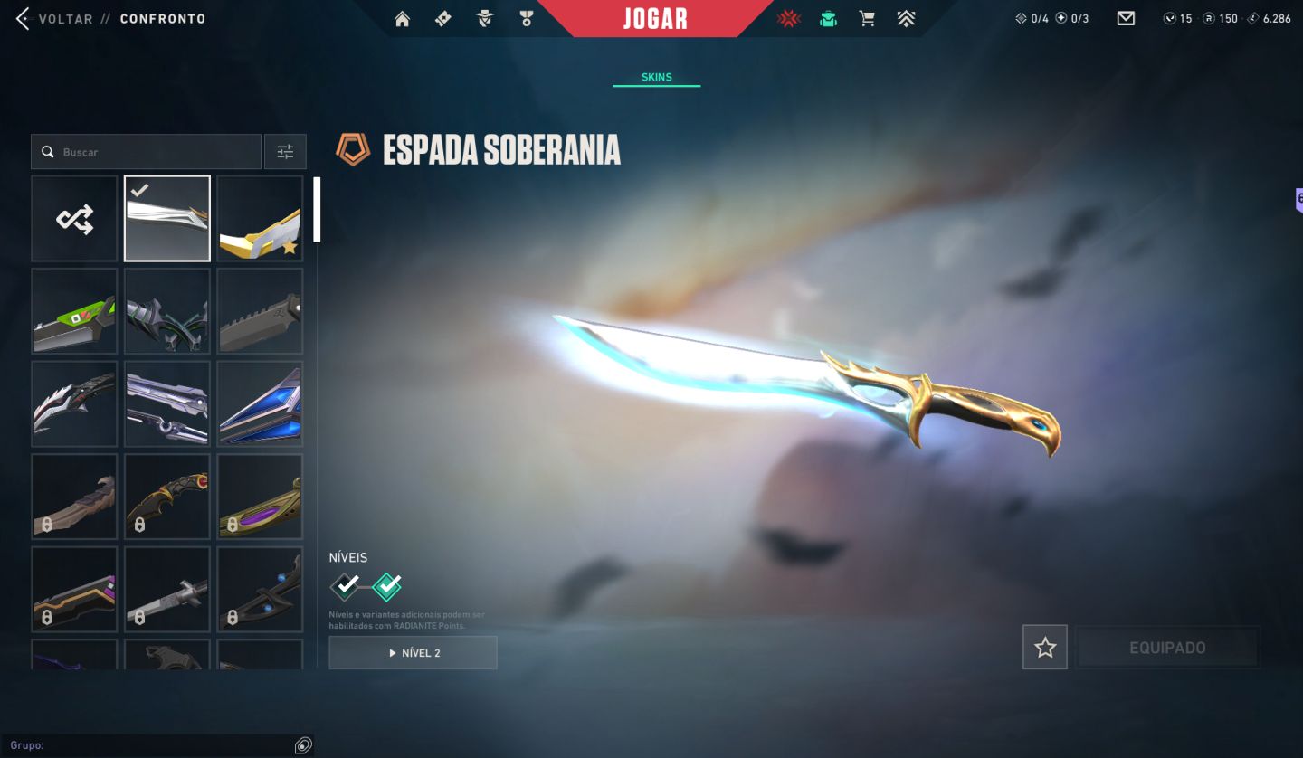 Conta valorant pacote serpentalica, carambit babaninha e diversas skin