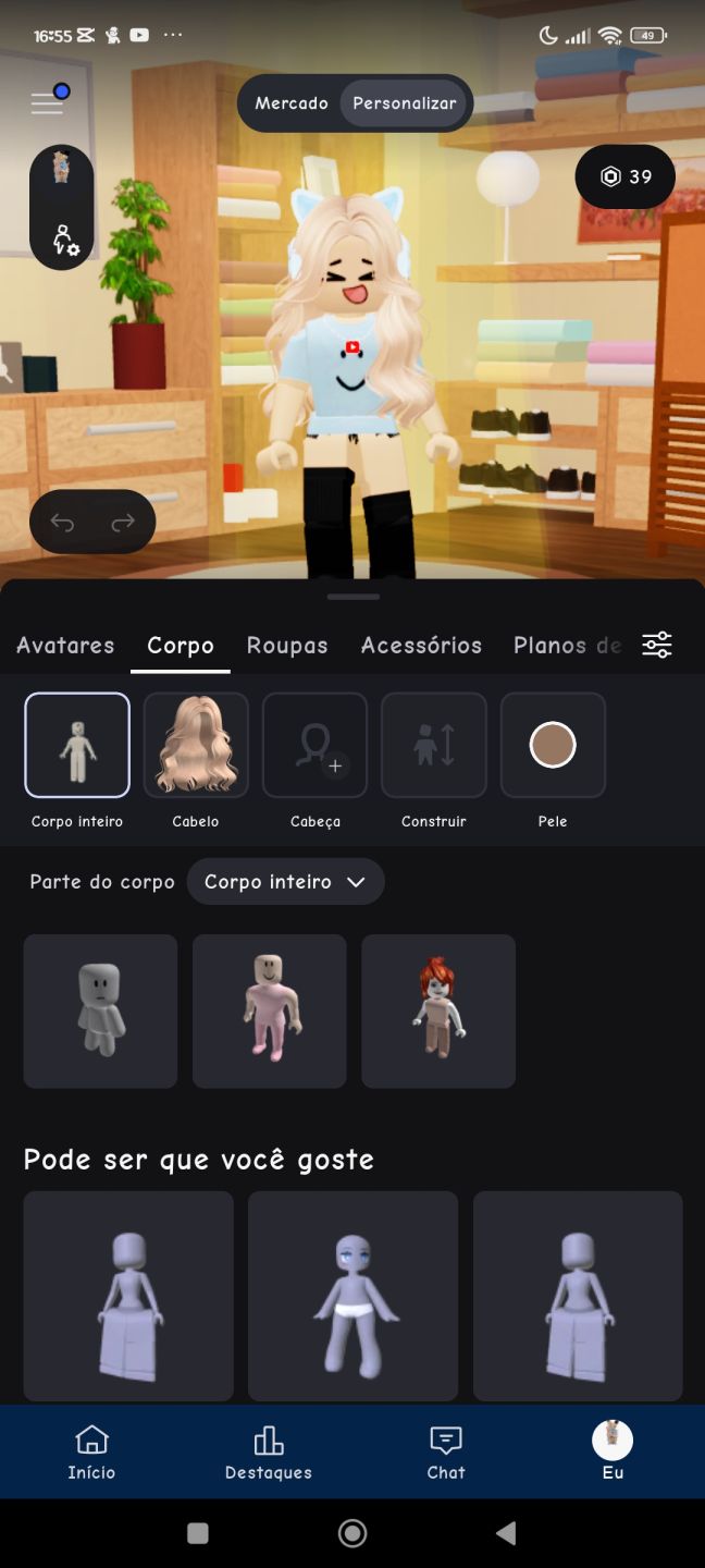 Conta de Roblox