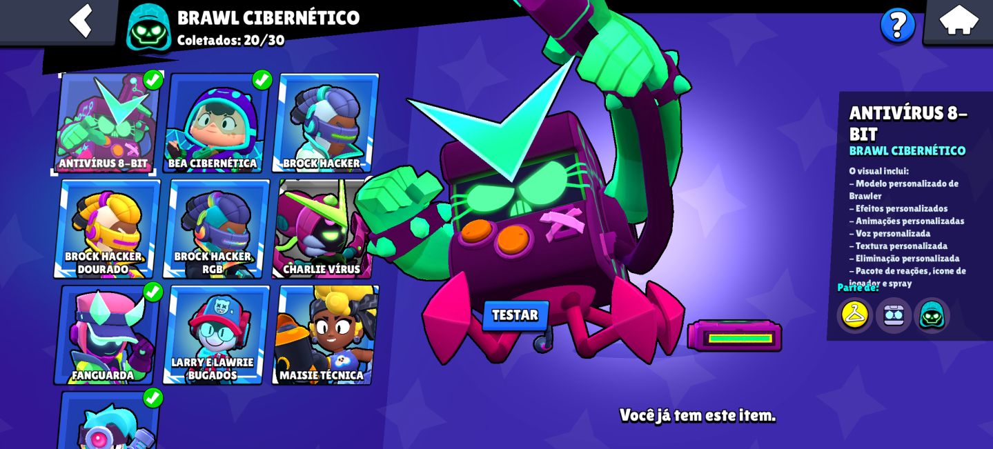 Conta brawl stars gemada e rara!!!