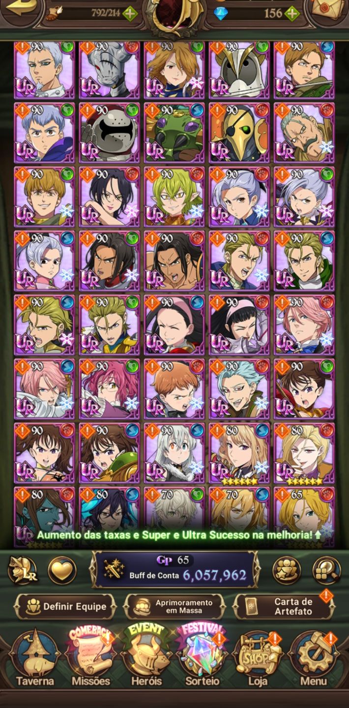 CONTA 7DS GRAND CROSS LR/UR NÍVEL 110 69M GOLD