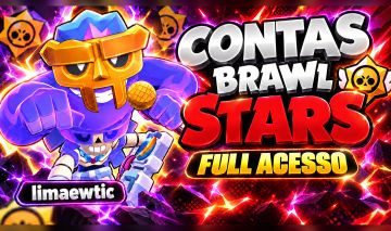 Conta Brawl Stars 8K Troféus | 49 Brawlers | 3 Lendários | 72 Skins | Full Power