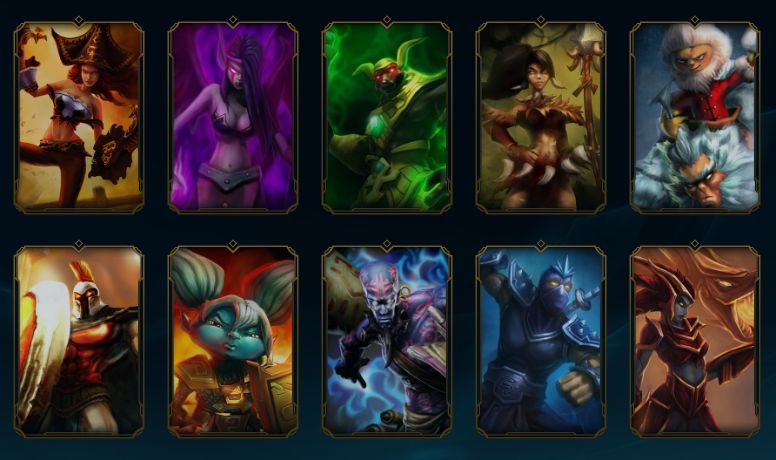 Conta LOL com 72 skins habilitadas / mercado noturno / lvl 72 / prata 1 / 443 RP