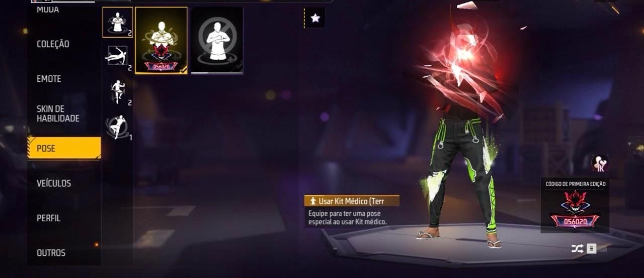 Minha conta de Free Fire gemada