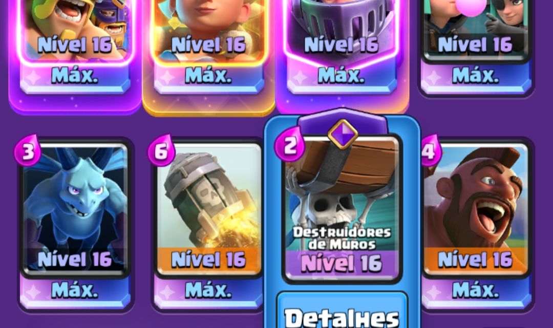 Conta Clash Royale Full Acesso | 123/123 Cartas | Várias Nível 16 Máx +900k Ouro