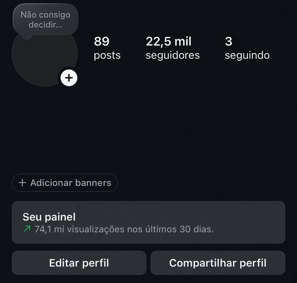 Instagram 22,5K | Vídeos Brasileiros | 74,3M de Visualizações