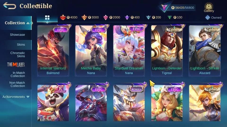 CONTA COM MUITA SKIN BOA - FULL EMBLEMAS