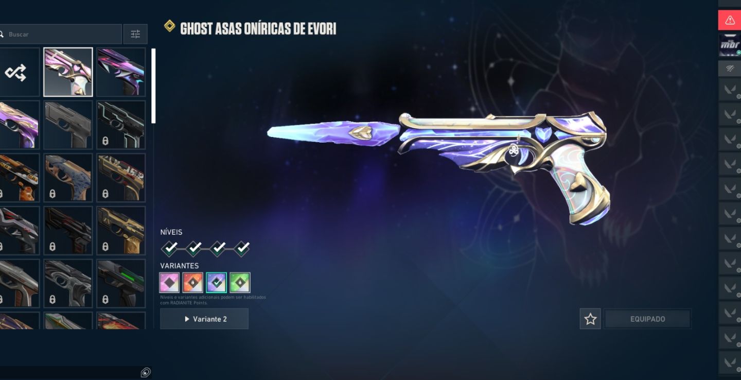 Conta de valorant com varias skinsa ( VALOR NEGOCIAVEL )