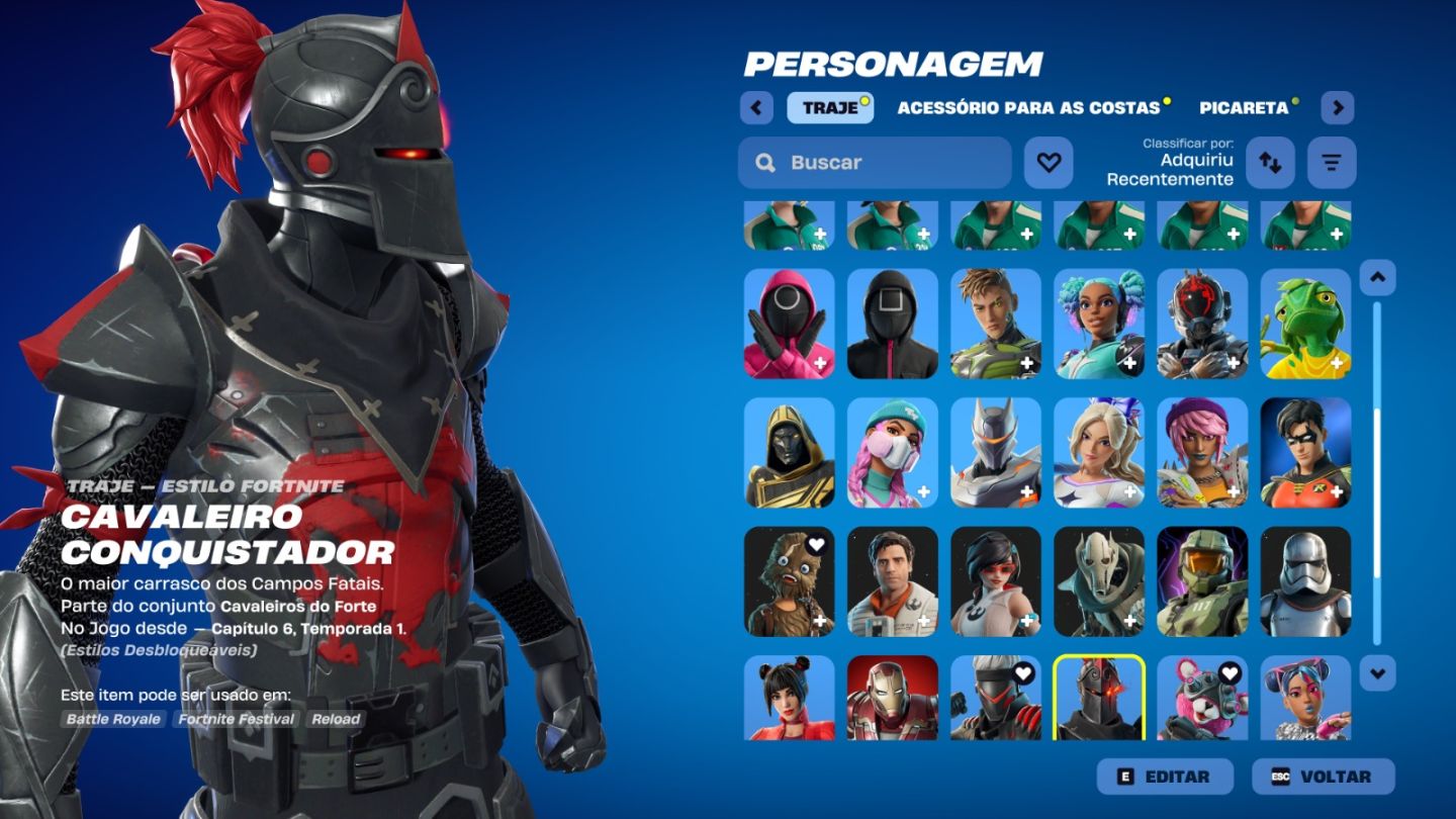 Conta de Fortnite com 47 Skins | Iron Man Mk 45 | Promoção!