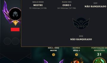 Conta lol Mestre 59% wr League of Legends | CRIADA ESSE ANO | 8 SKINS