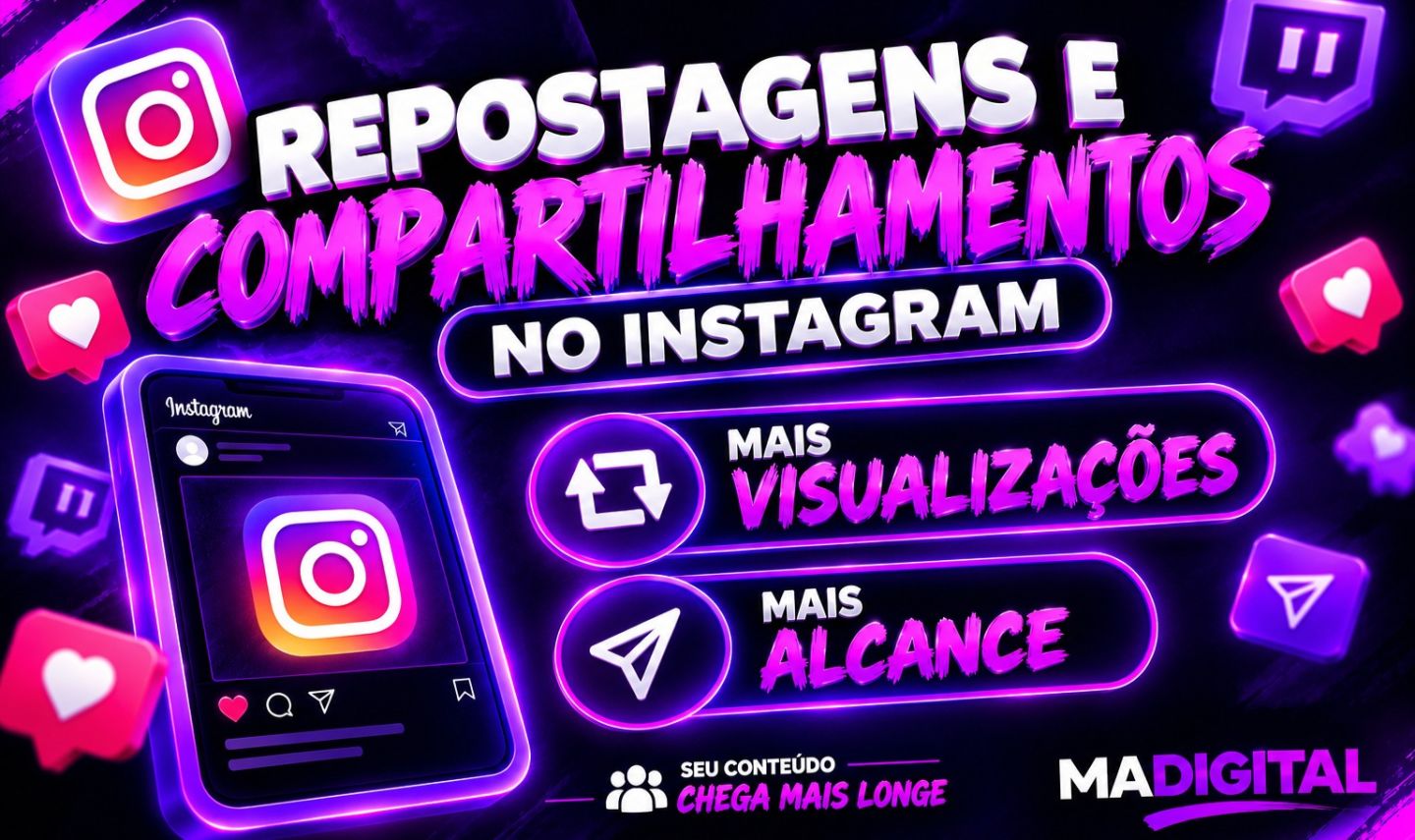 REPOSTAGEM + COMPARTILHAMENTOS NO INSTAGRAM-MELHOR PREÇO