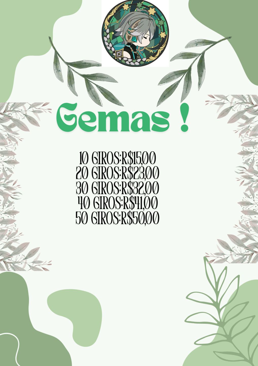 Genshin Impact Serviços Gerais para Conta !