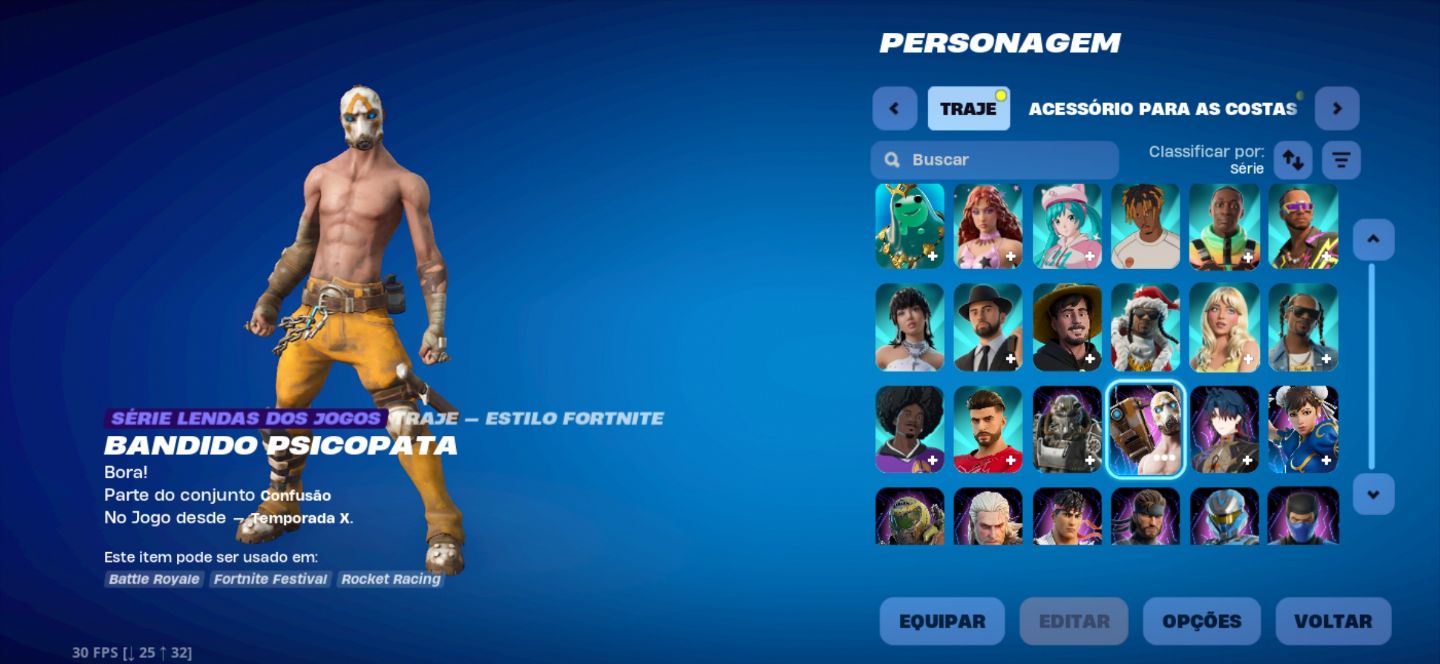 CONTA DE FORTNITE COM 189 SKINS pacote de apenas um show MTS PASSES E Parcerias