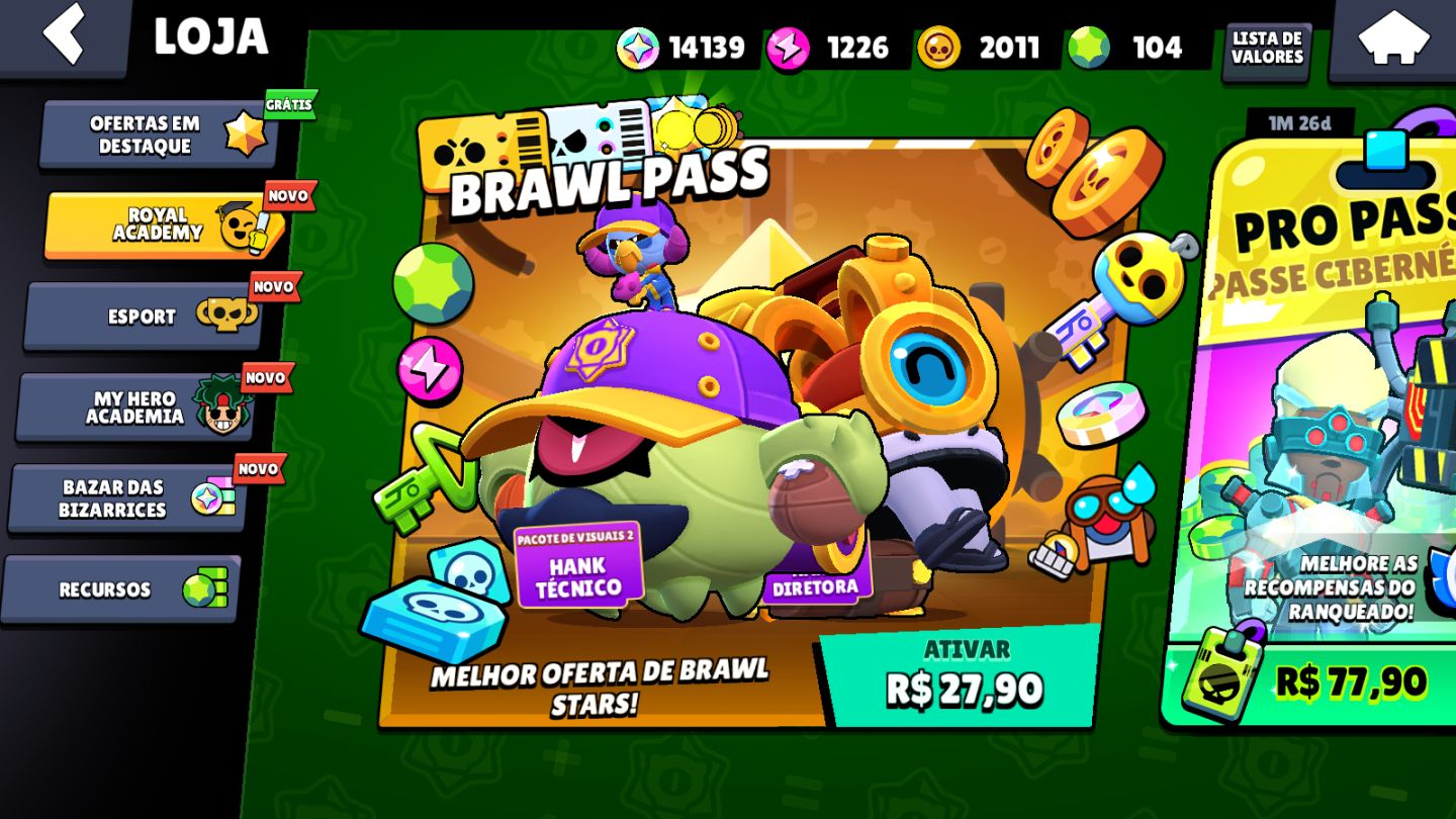 CONTA BRAWL STARS | 64K+ TROFÉUS | 63 BRAWLERS LVL 11 | CONTA 2019