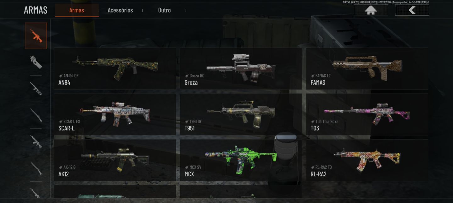 Conta Arena Breakout Mobile 186M Armazém, 157M Koen, Conta está no preço BOM