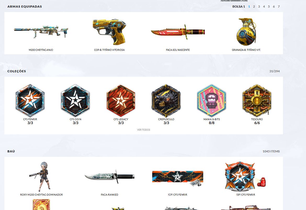 CONTA CROSS FIRE