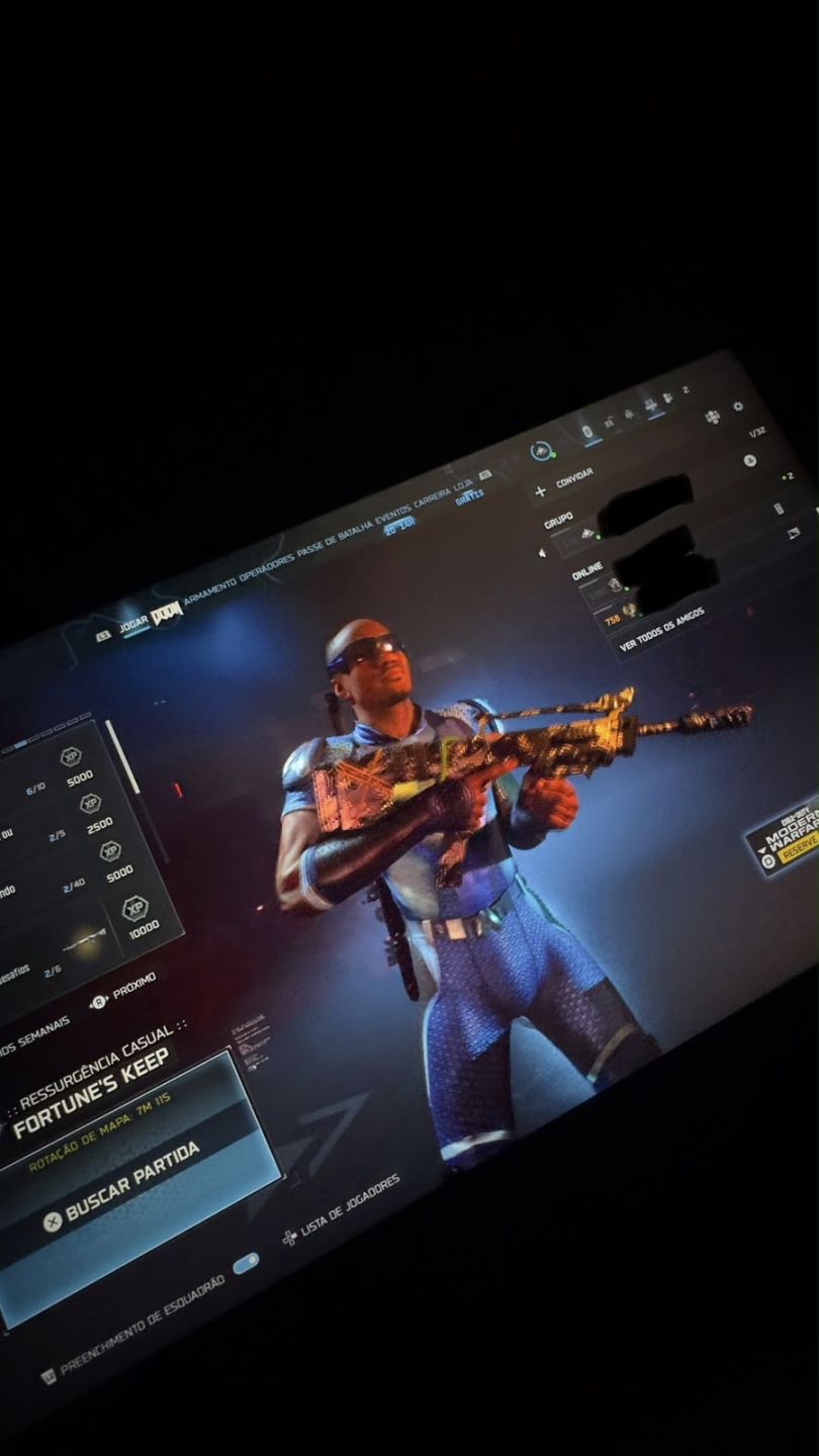 CONTA WARZONE PAUL ATREIDES, CAPITÃO PÁTRIA, TREM-BALA, SNOOPDOG, O LÍDER E MT++