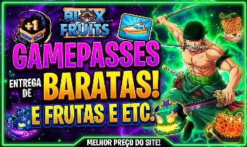 [PROMOÇÃO] GAMEPASSES & FRUTAS PERMANENTES NO BLOX FRUITS