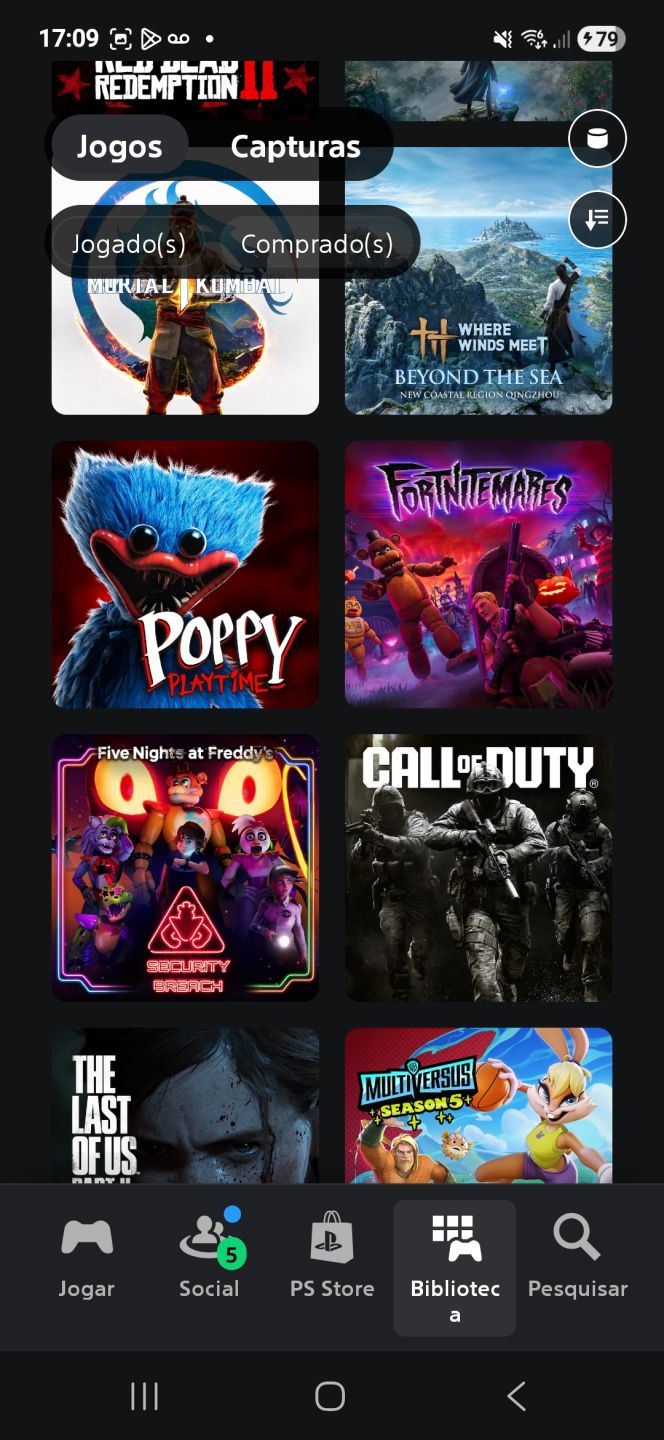 VONTA PLAYSTATION COM DIVERSOS JOGOS E CONTA DE FORTINITE