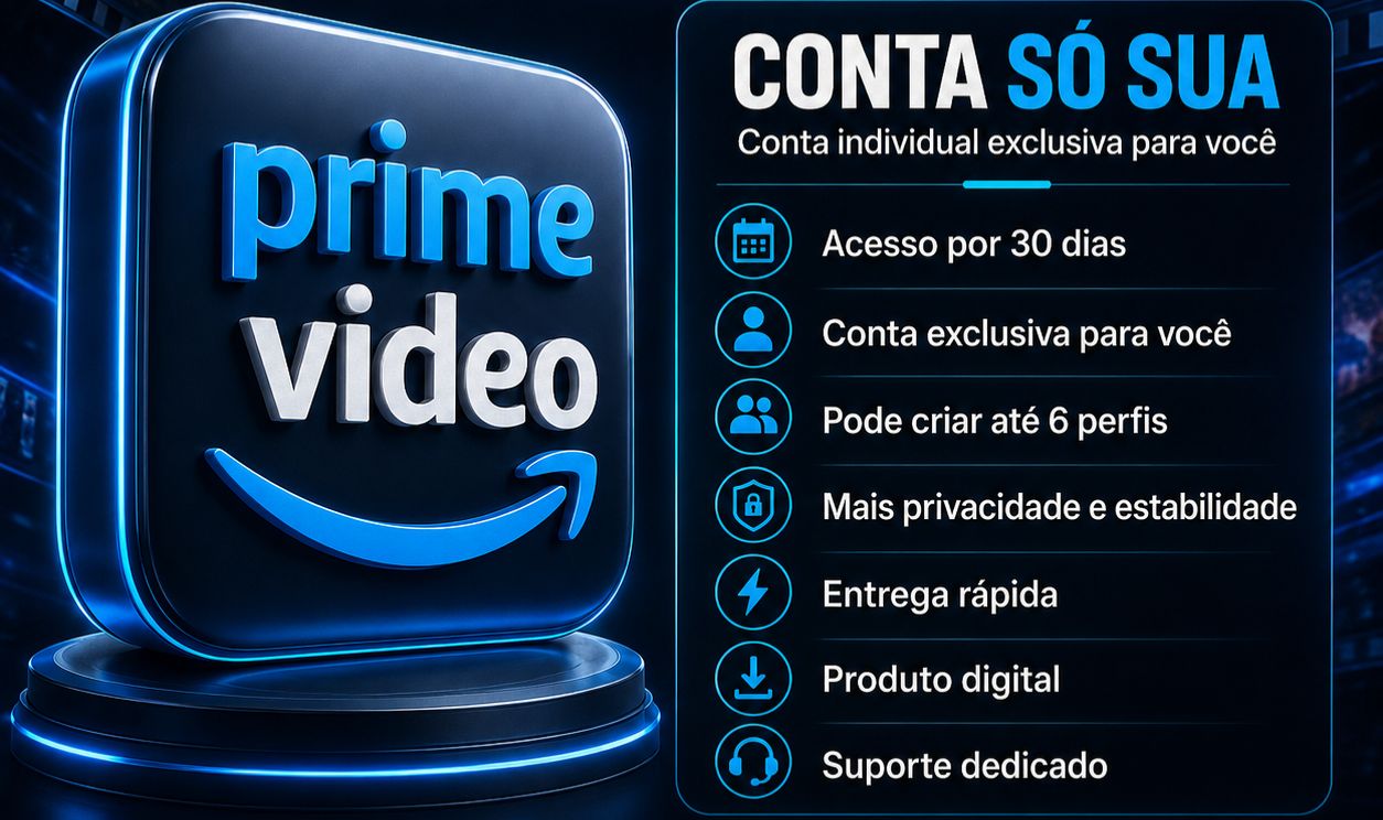 PRIME VIDEO 30 DIAS CONTA EXCLUSIVA