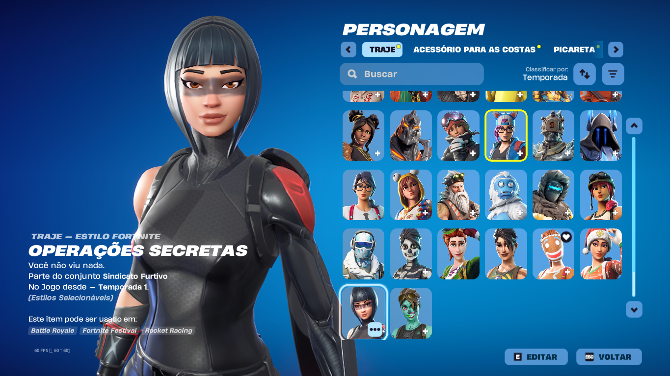 CONTA ANTIGA TEMPORADA 7 FORTNITE