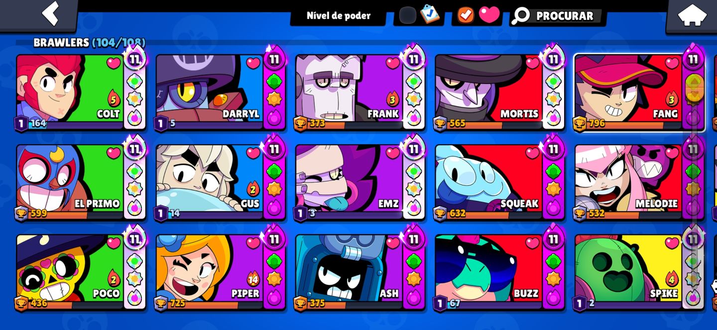 CONTA BRAWL STARS TOP
