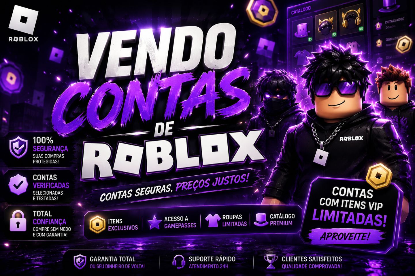 CONTAS SUPER CONSERVADAS NO ROBLOX