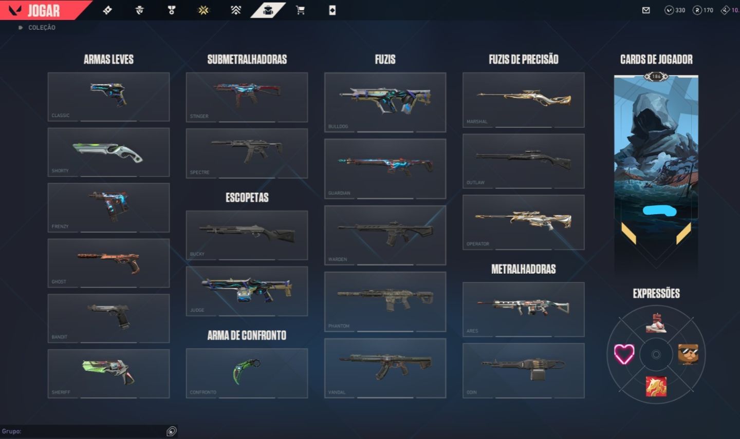 CONTA VALORANT COM MUITAS SKINS, PASSE, CHAVEIRO DO IMORTAL, MAIS R$1000 GASTOS!