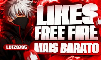 (SUPER PROMOÇÃO) LIKES PARA FREE FIRE LIKE / LIKES VIA ID - 1500 LIKES + BRINDE