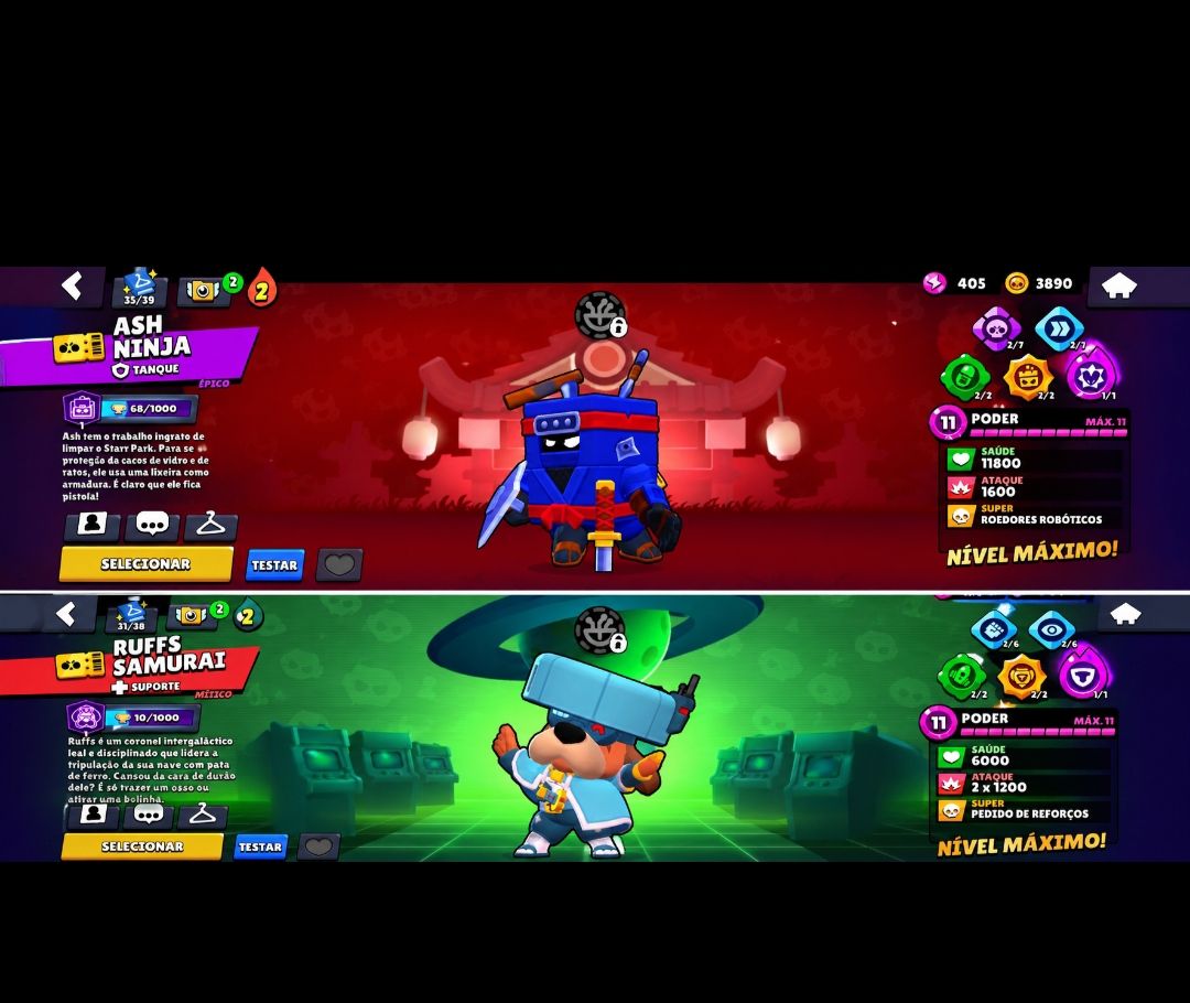 CONTA DE BRAWL STARS COM 110K, TODOS OS BRAWLERS FULL, COM SEGUNDO,TERCEIRO PASS