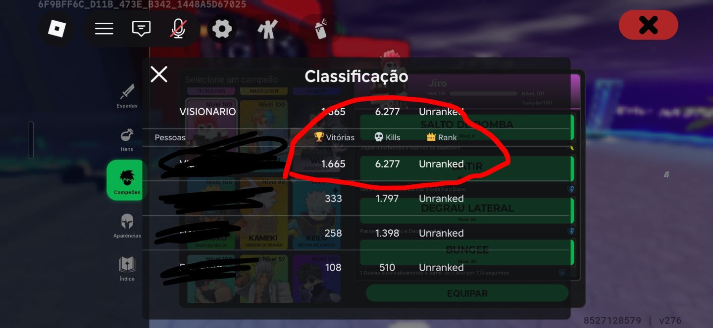 CONTA DEATH BALL UPADA E VÁRIAS SKINS