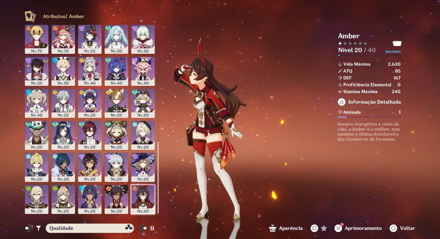 CONTA GENSHIN AR 60 - 21 T5 LIMITADOS E 10 ARMAS T5 (PASSÁVEL CONTEÚDO ENDGAME)