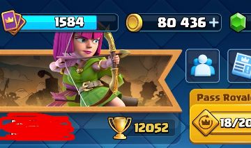 CONTA CLASH ROYALE, 12k de trofeu, arena 28, muito boa