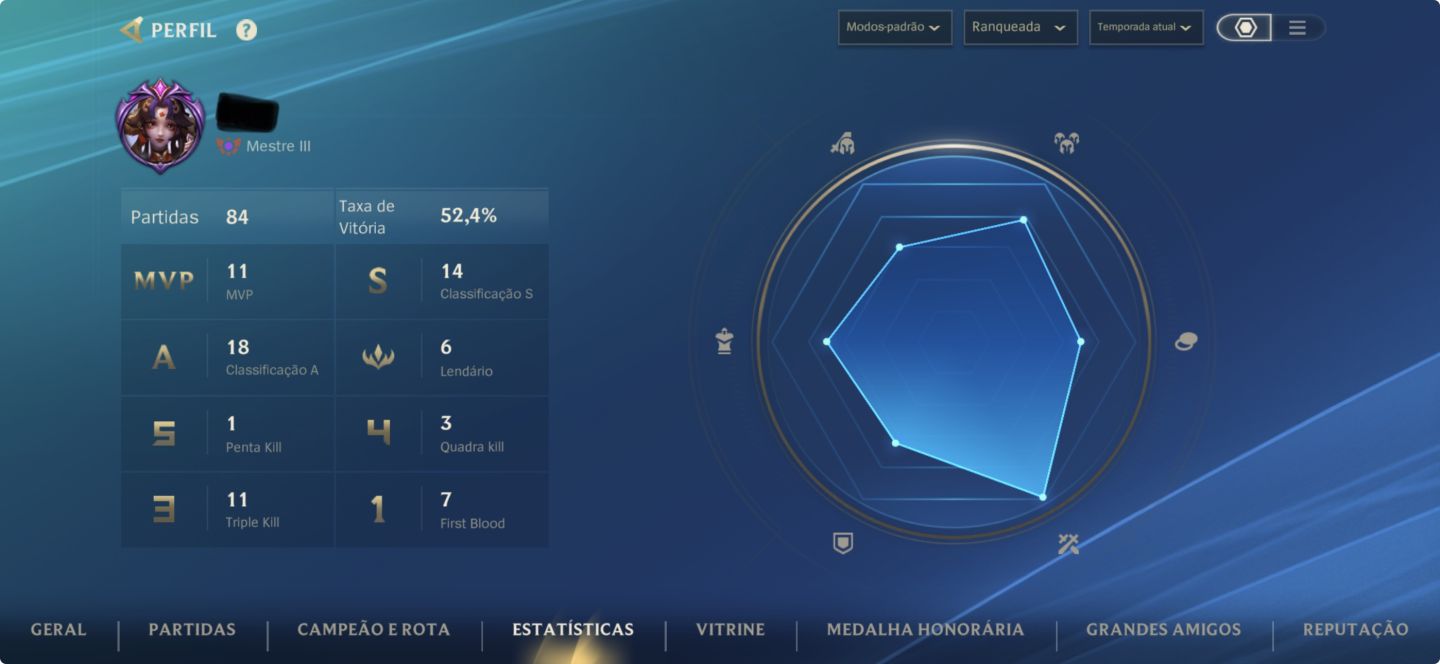 CONTA WILD RIFT EX-GM/ATUAL MESTRE MID E ADC 8 SKINS MITICAS