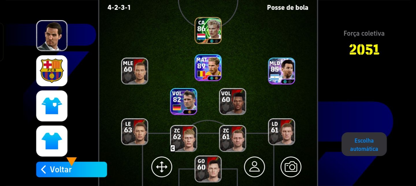 Conta iniciante com novo de bruyne 106 e bergkamp 103